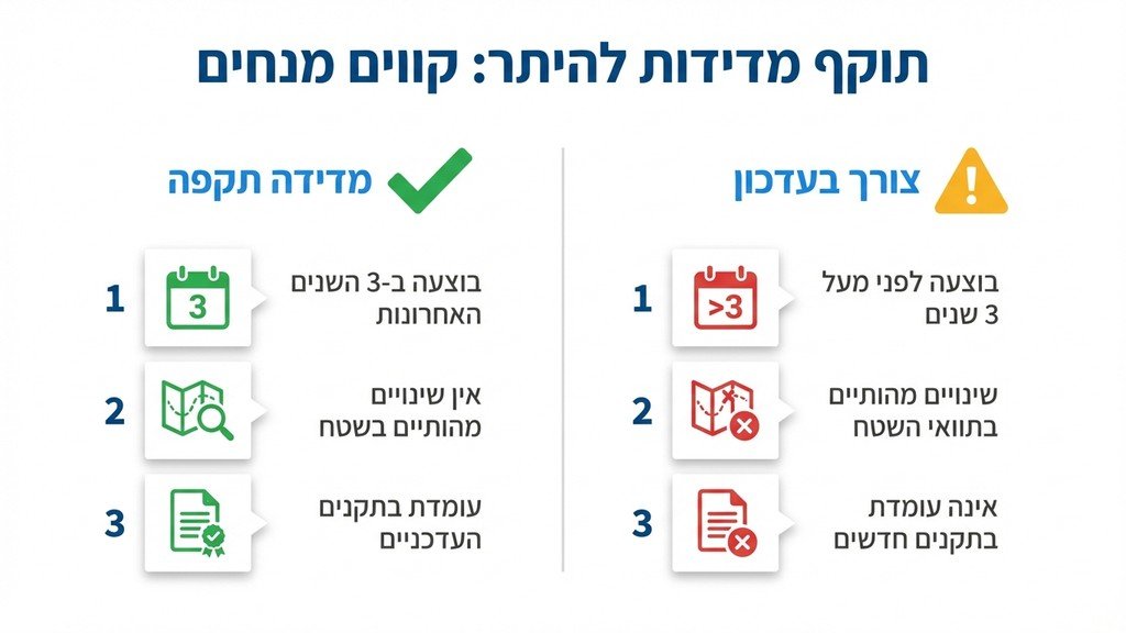 מודד מוסמך מבצע מדידות בשטח עם ציוד מקצועי