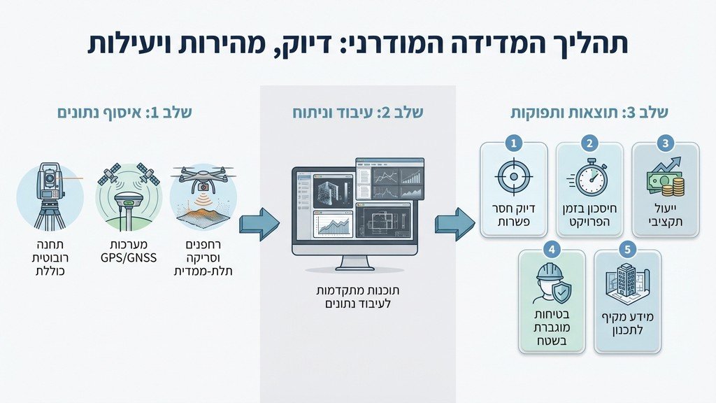 ציוד טכנולוגי מתקדם של חברת מדידות מומלצת בעפולה