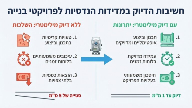 ציוד מדידה אופטי מקצועי מוצב באתר בנייה