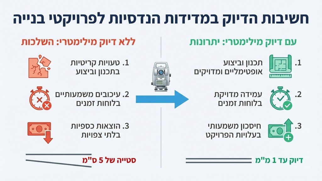 ציוד מדידה אופטי מקצועי מוצב באתר בנייה