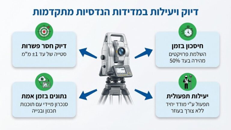 מודד בתים מקצועי מבצע מדידה בשטח